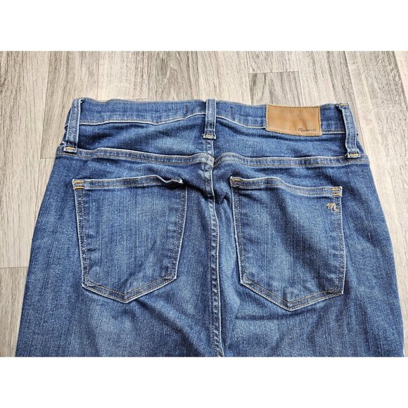 Madewell Jeans Womens 27 Blue High-Rise Skinny Raw Hem Stretch Denim - Picture 4 of 14